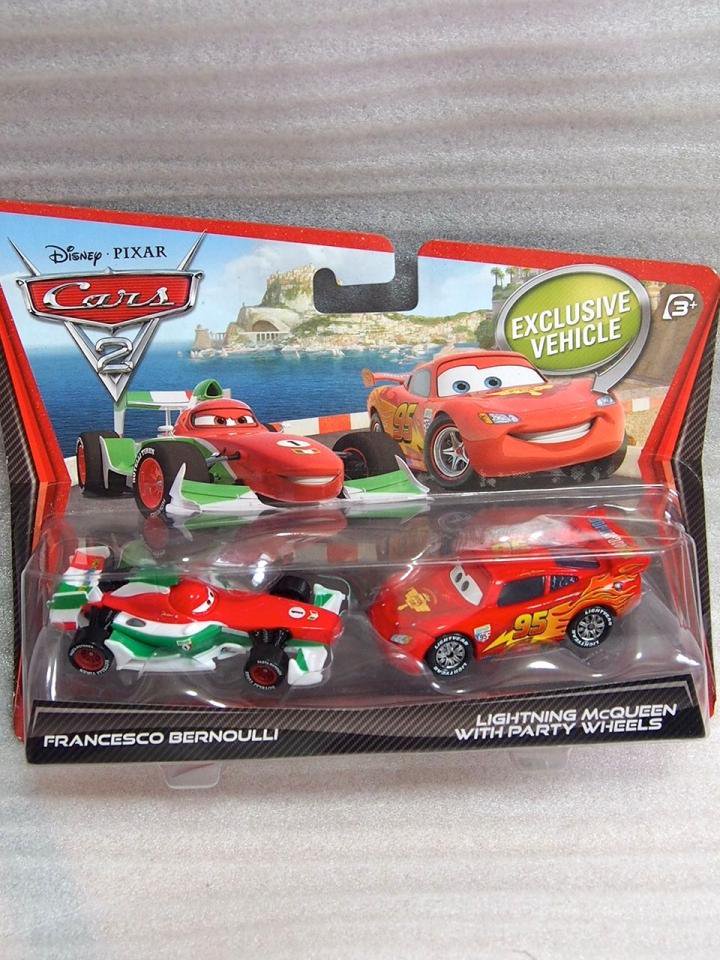 FRANCESCO BERNOULLI AND LIGHTNING MCQUEEN WITH PARTY WHEELS