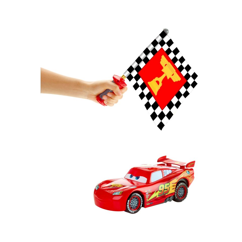 FLAG FINISH LIGHTNING MCQUEEN 旗振りラジコン【簡易包装版】