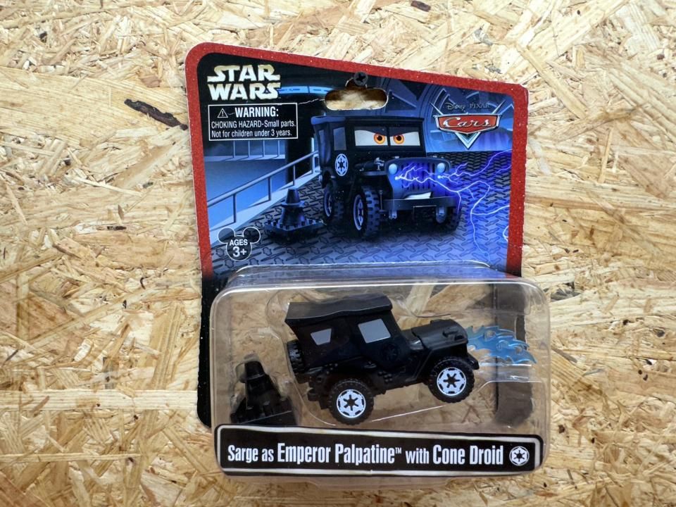DISNEY PIXAR CARS STAR WARS SARGE AS EMPEROR PALPATINE CONE