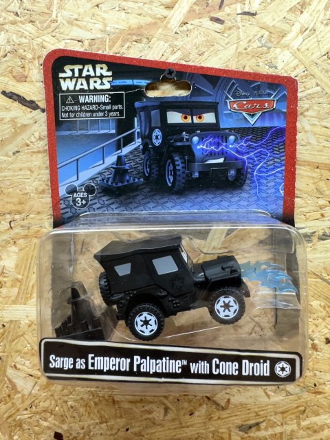 STAR WARS x CARS! SARGE AS EMPEROR PALPATINE WITH CONE DROID 2015ǯ