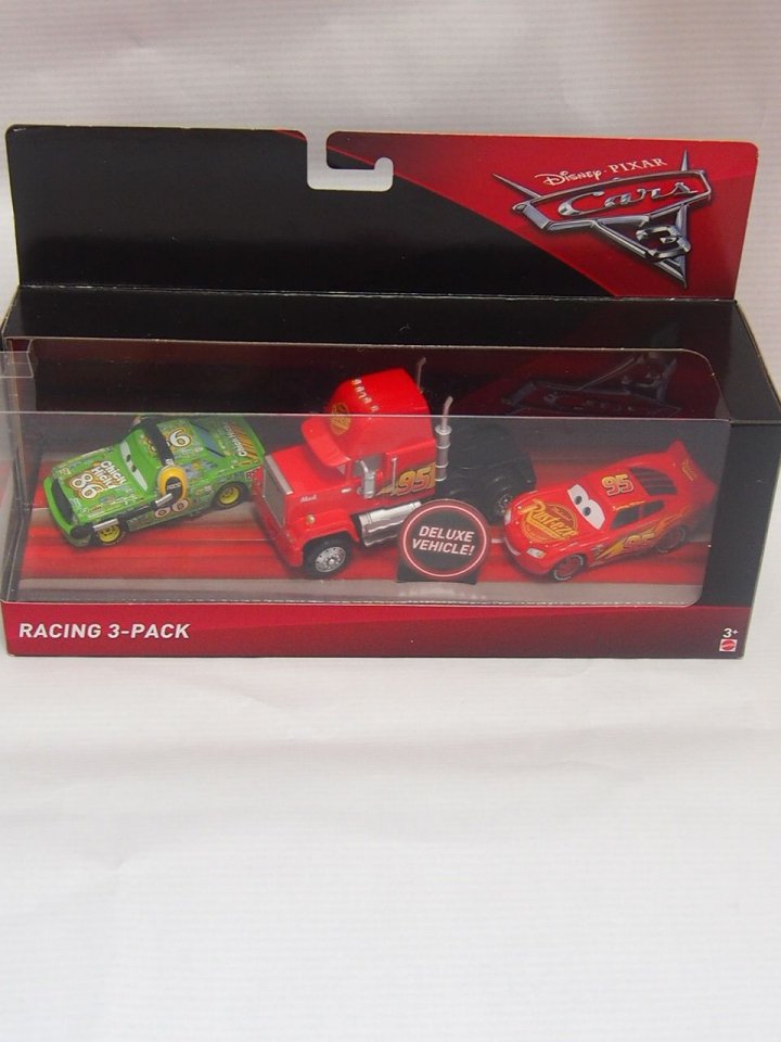 CARS3 RACING 3-PACK MACK LIGHTNING MCQUEEN CHICKHICKS WITH HEADSET