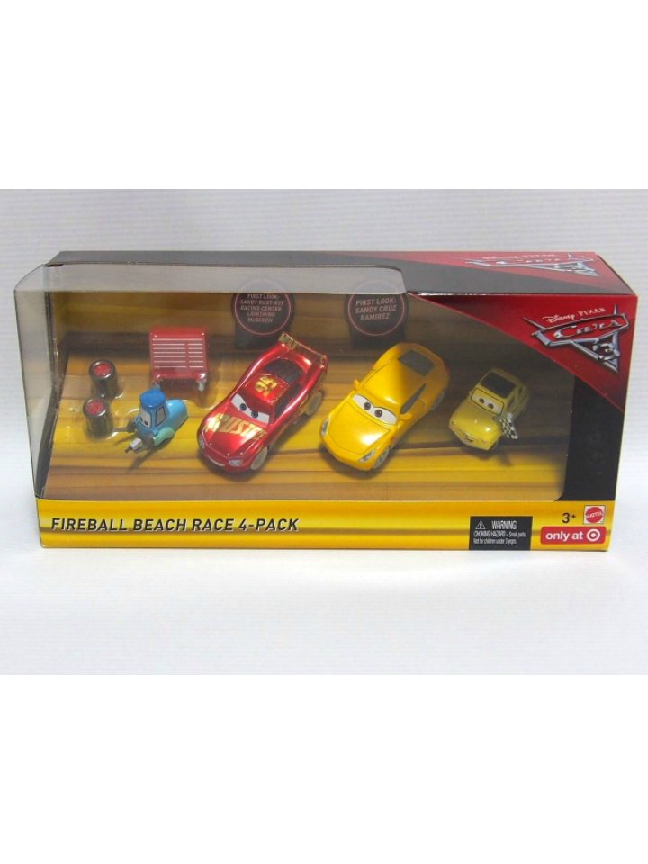 CARS3 FIREBALL BEACH RACE 4-PACK TARGET限定4台セット