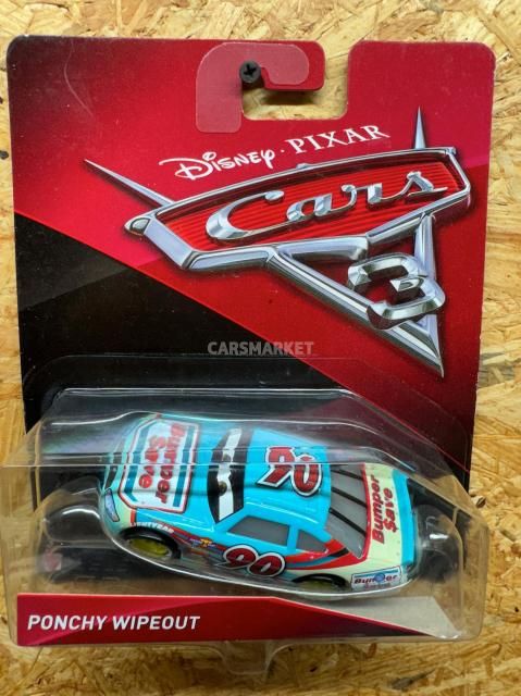 PONCHY WIPEOUT NO.90 BUMPER SAVE (YELLOW RIM) CARS3