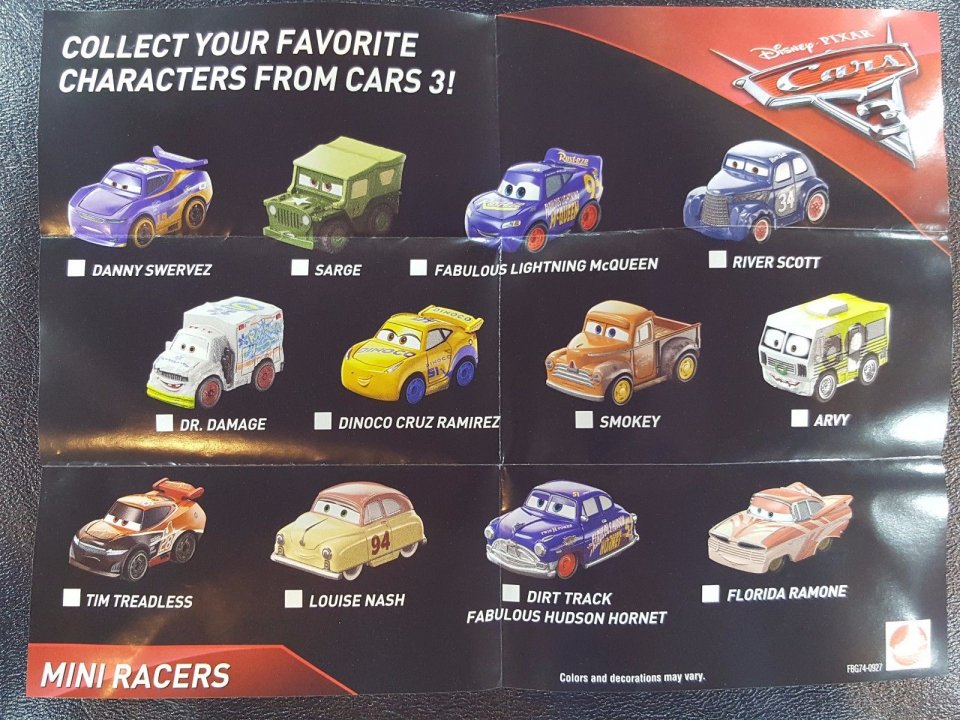 MINI RACERS Vol3ダートトラック ドックハドソン CARS3 REAL DIE-CAST CAR