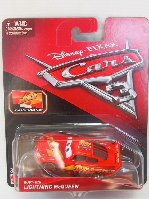 RUST-EZE LIGHTNING MCQUEEN with BONUS COLLECTOR CARD