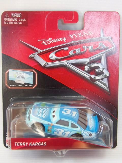 Disney Pixar Cars 3 Terry Kargas Triple Dent # 31 Mattel 1:55 Scale diecast