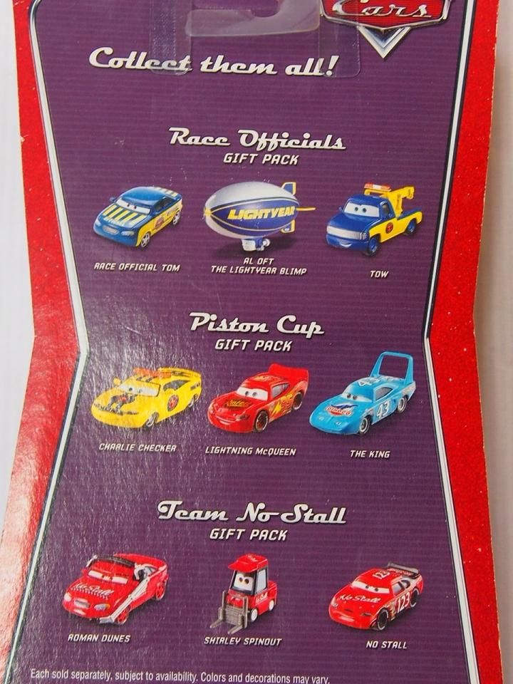 Disney Pixar Cars Team No Stall Gift Pack Shirley Spinout