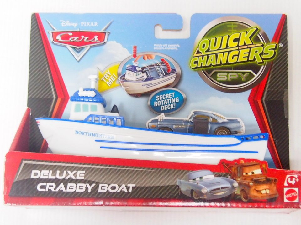 DELUXE CRABBY TRANS FORMING BOAT QUICK CHANGERS SPY