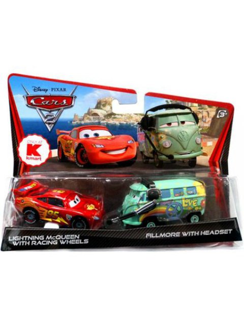 訳有特価】LIGHTNING McQUEEN WITH RACING WHEELS AND FILLMORE