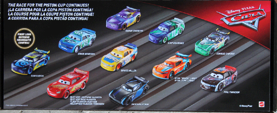 cars 3 diecast 10 pack