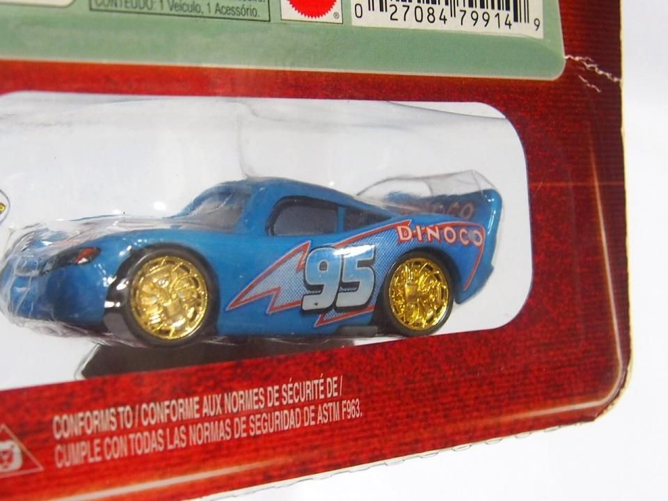 BLING BLING LIGHTNING McQUEEN with PISTON CUP GOLDEN WHEELS