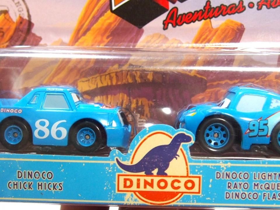 カーズ、ミニカー（マテル）、マックィーン、チック・ヒックス DINOCO、キング 3 Pack McQueen Dinoco King Dinoco Chick Hick Disney Pixar