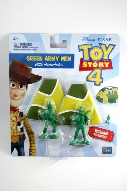 Toy Story 4 GREEN ARMY MAN With PARACHUTES 送料180円