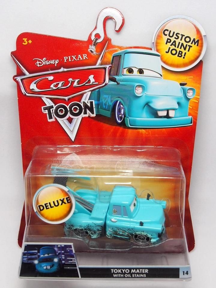 マテル カーズ トーキョー メーター WITH OIL STAINS オイル 汚れ MATTEL CARS ミニカー キャラクターカー TOYKYO MATER TOON トゥーン