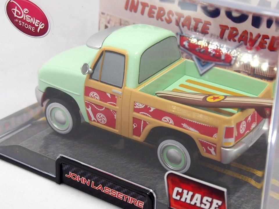 DISNEY STORE 1:48 JOHN LASSETIRE with SURFBOARD CHASE