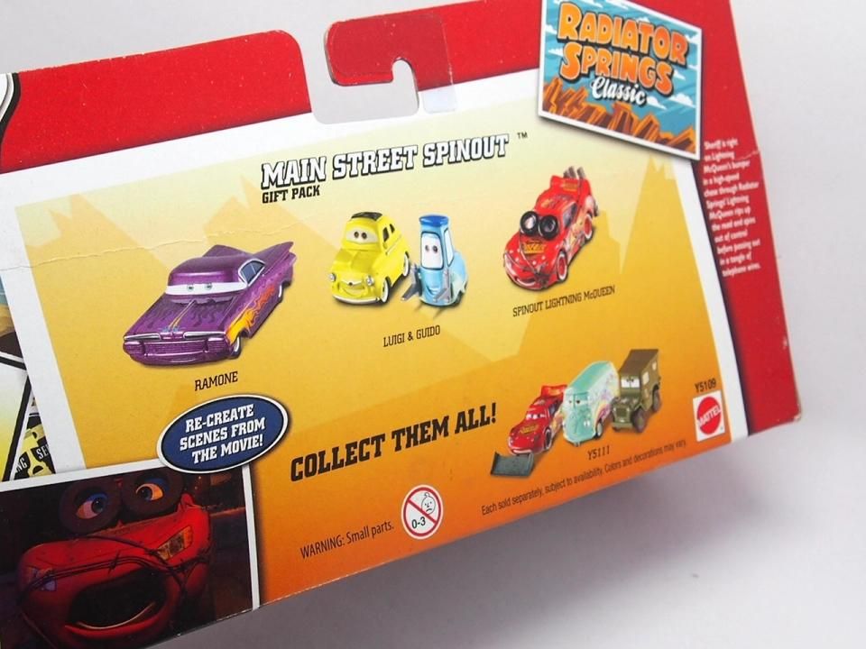 MAIN STREET SPINOUT GIFT PACK SPINOUT LIGHTNING McQEEN RSC Classic