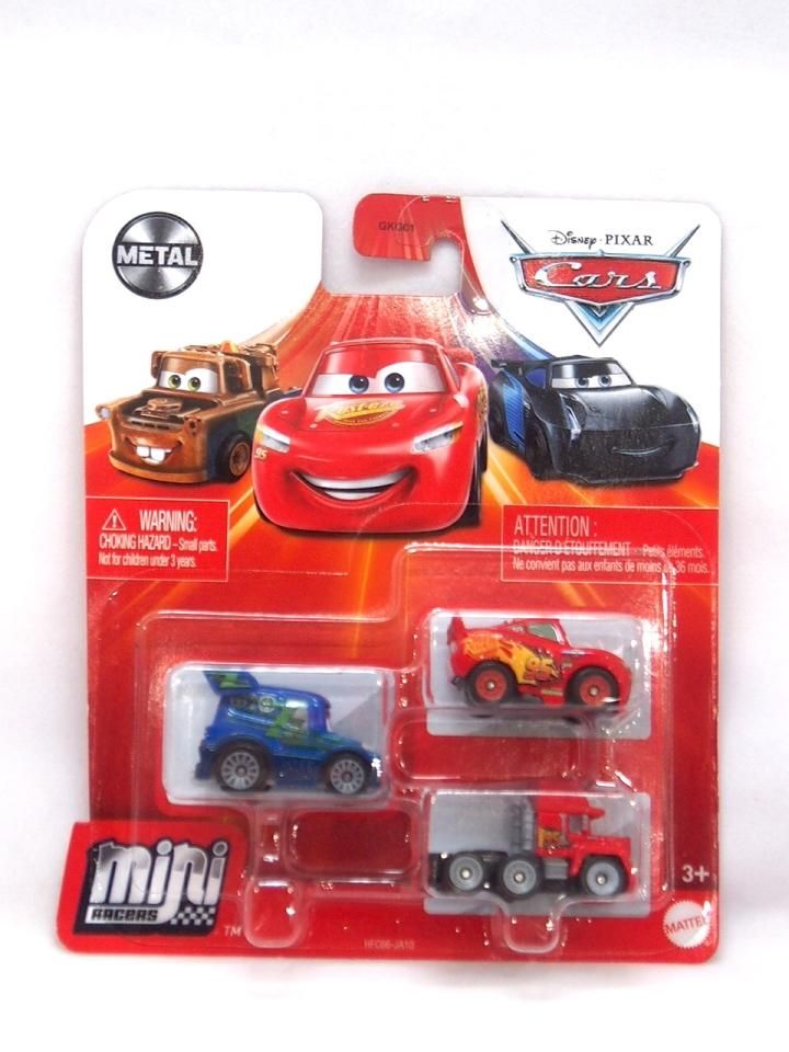 MINI RACERS 3-PACK 2022 DJ / ライトニング・マックィーン（カーズ３ 