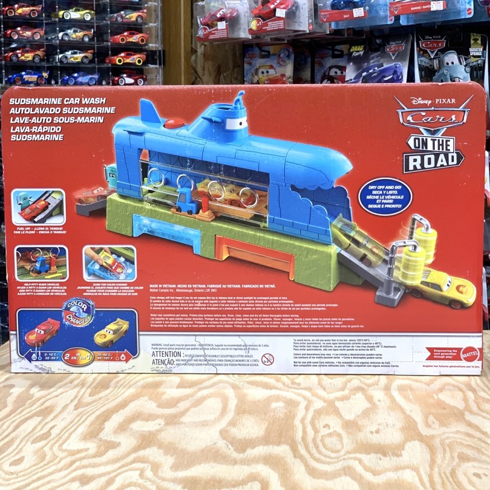 COLOR CHANGERS SUDSMARINE CAR WASH PLAYSET 2022 ROAD TRIP LMQ° / CARS ON THE ROAD ³б