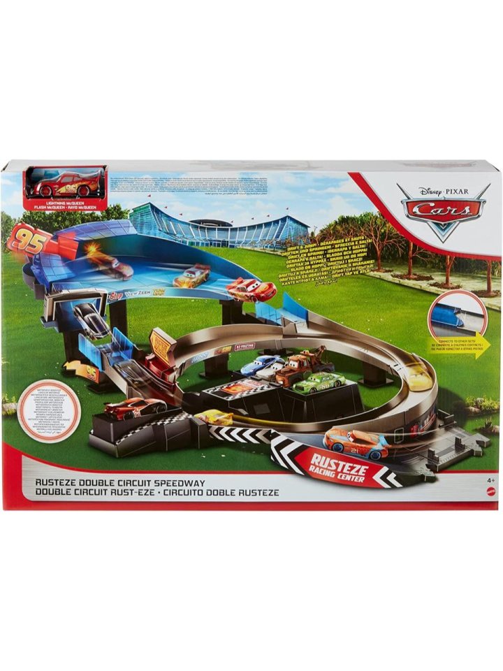 Rust-Eze Double Circuit Speedway Playset  ưץ쥤å For Drift, Race and Crash 