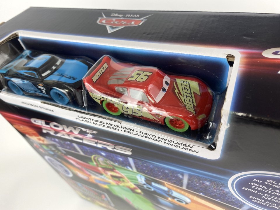 GLOW RACERS LAUNCH 'N Criss-Cross PLAYSET 2023 with/ Glow LMQ and Jackson