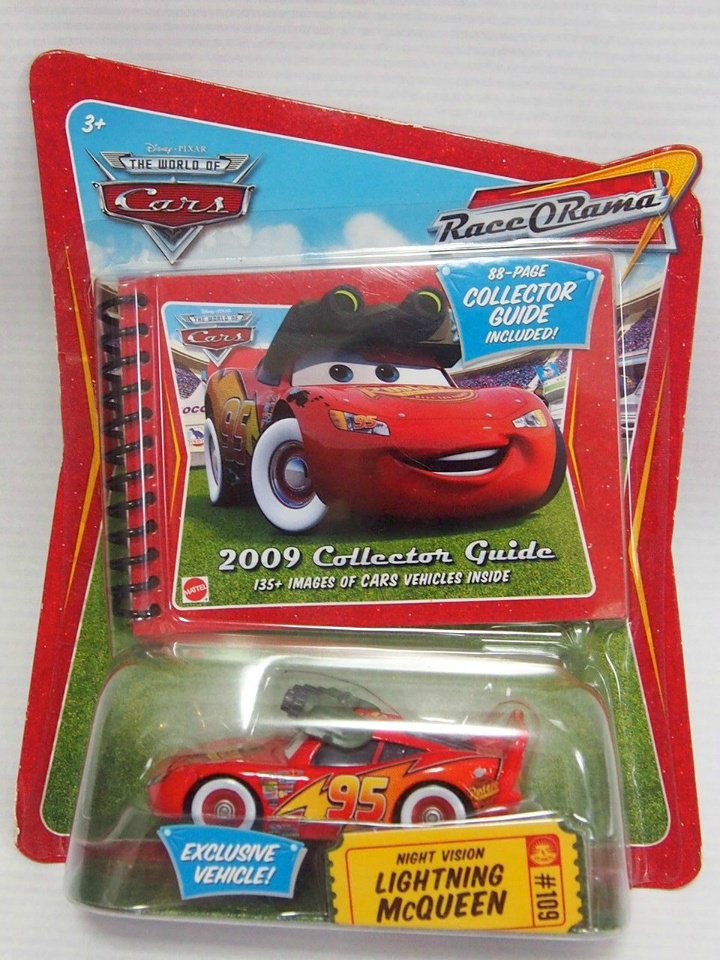 NIGHT VISION LIGHTNING McQUEEN コレクターガイド付き！ ROR版