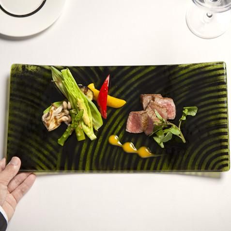 ウージ皿 400mm×200mm（横長皿） - 株式会社グラスアート藍