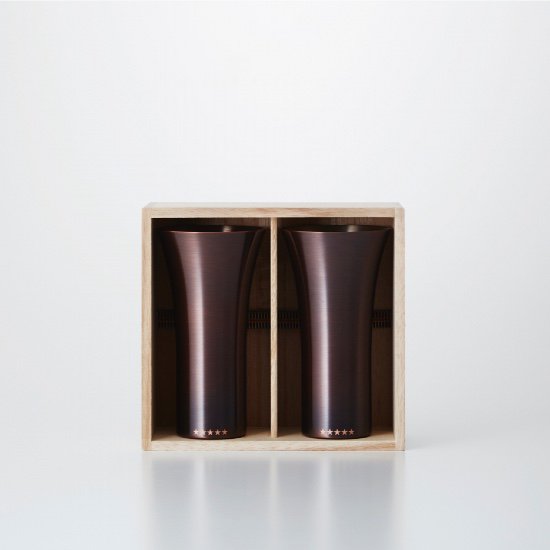 純銅製タンブラー２個セット ブラウン - こしらゑ by WDH | 【公式通販】和雑貨の贈り物