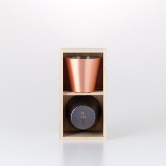 純銅製カップ2個セット　マット＆ブラウン - こしらゑ by WDH | 【公式通販】和雑貨の贈り物