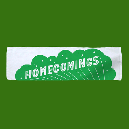 <img class='new_mark_img1' src='https://img.shop-pro.jp/img/new/icons49.gif' style='border:none;display:inline;margin:0px;padding:0px;width:auto;' />Homecomings - GREEN LOGO TOWEL