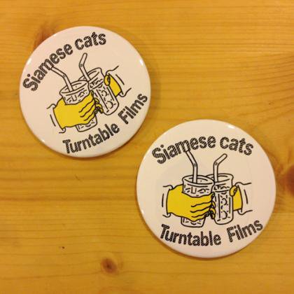 Turntable Films  Siamese cats - BADGE