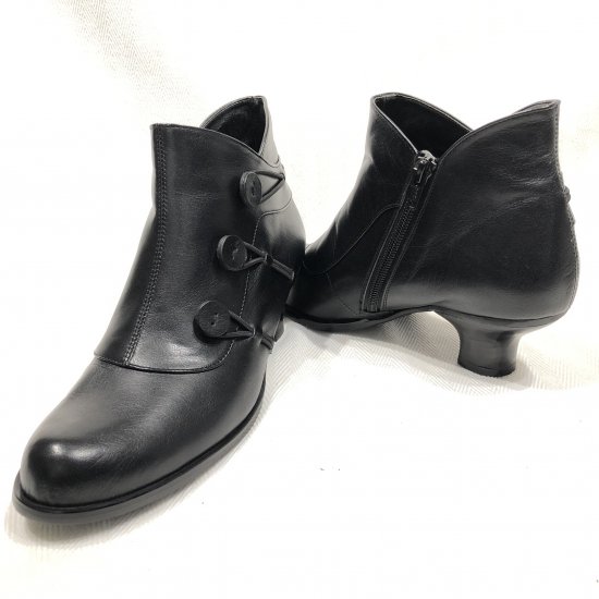 アンクルブーツ（#80211）サンプル特価　50％OFF 　23.5　BL, BL-E, KH　各1点 -  婦人靴MELFORD（メルフォード）Stack Skerry（スタックスケリー）| Made in JAPANにこだわった逸品をお届けします