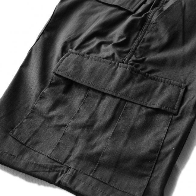 US MILITARY B.D.U RIPSTOP SHORTPANTS / BLACK (USミリタリー カーゴ