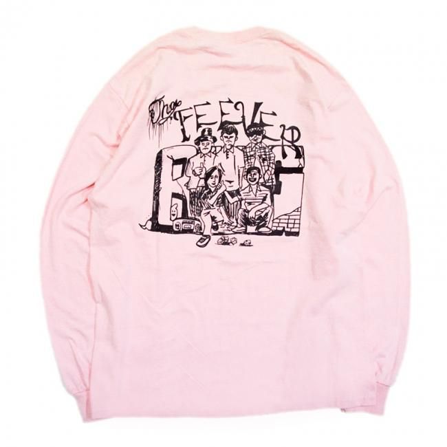 FEEVERBUG CREW L/S TEE / LITE PINK 【HORRIBLE'S PROJECT 別注 FEEVERBUG CREW L/S TEE / LITE PINK 【HORRIBLE'S PROJECT 別注