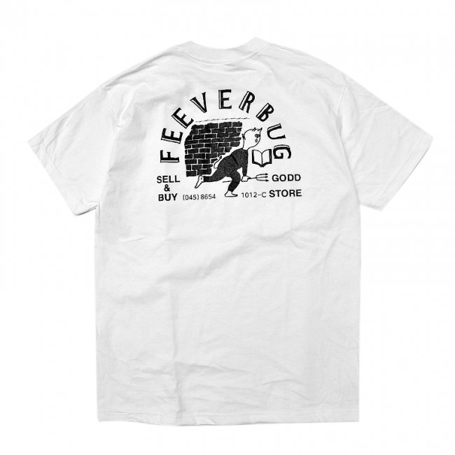 FEEVERBUG THE STORE POCKET TEE / WHITE (フィバーバグ ポケットTシャツ/半袖)