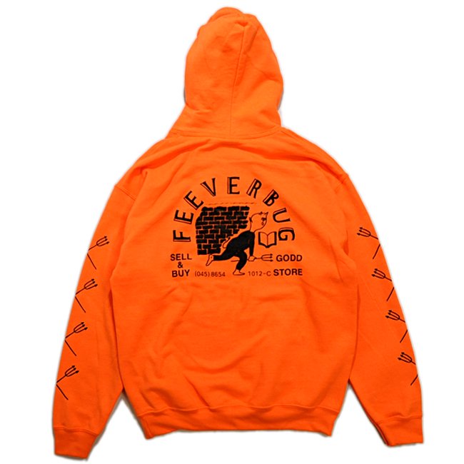 <img class='new_mark_img1' src='https://img.shop-pro.jp/img/new/icons1.gif' style='border:none;display:inline;margin:0px;padding:0px;width:auto;' />FEEVERBUG THE STORE HOODIE / SAFETY ORANGE 【HORRIBLE'S PROJECT 別注カラー】 (フィバーバグ パーカー/スウェット)