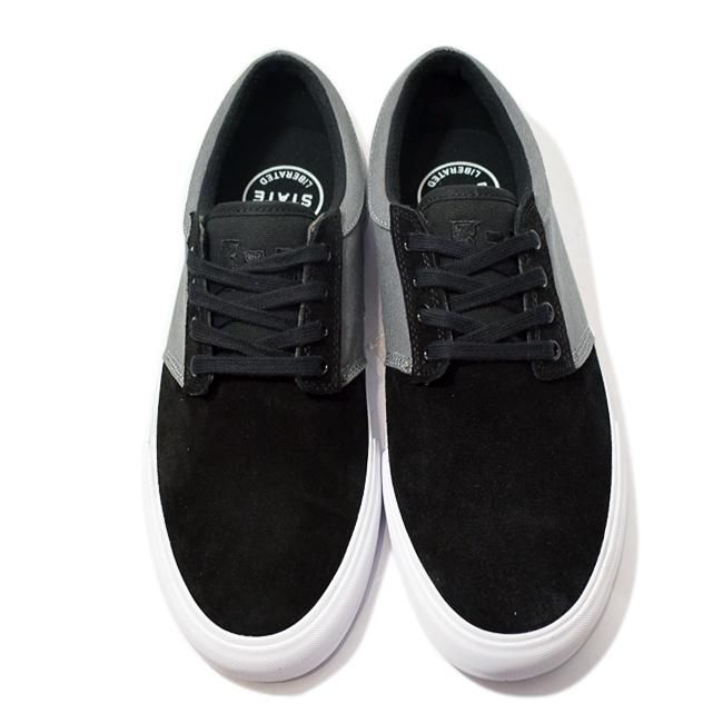 STATE FOOTWEAR ELGIN / BLACK / PEWTER SUEDE (ステイト フット