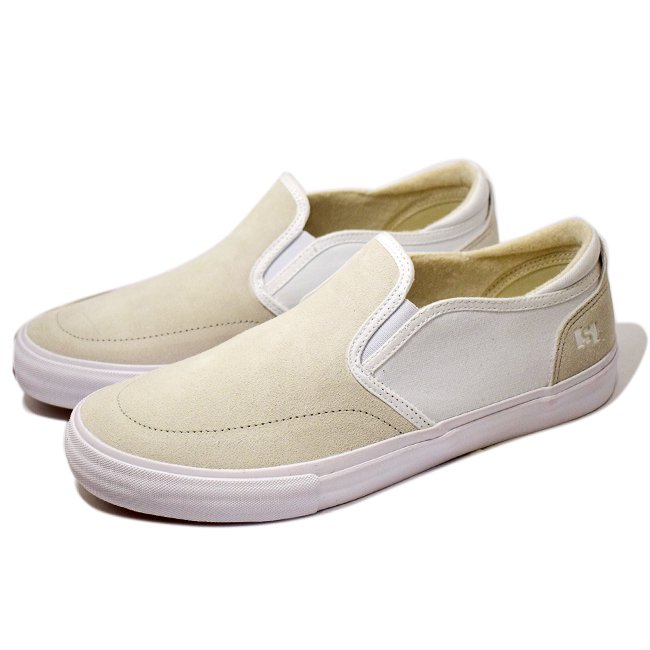 <img class='new_mark_img1' src='https://img.shop-pro.jp/img/new/icons5.gif' style='border:none;display:inline;margin:0px;padding:0px;width:auto;' />STATE FOOTWEAR KEYS / Bone White Suede (ステイト フットウエア スケートシューズ)