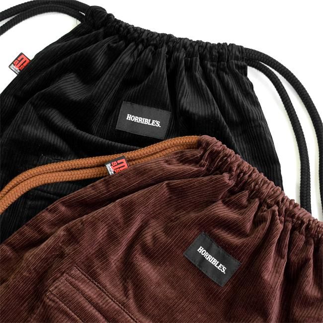 HORRIBLE'S by STS BAGS CORDUROY KNAPSACK / BLACK (ホリブルズ