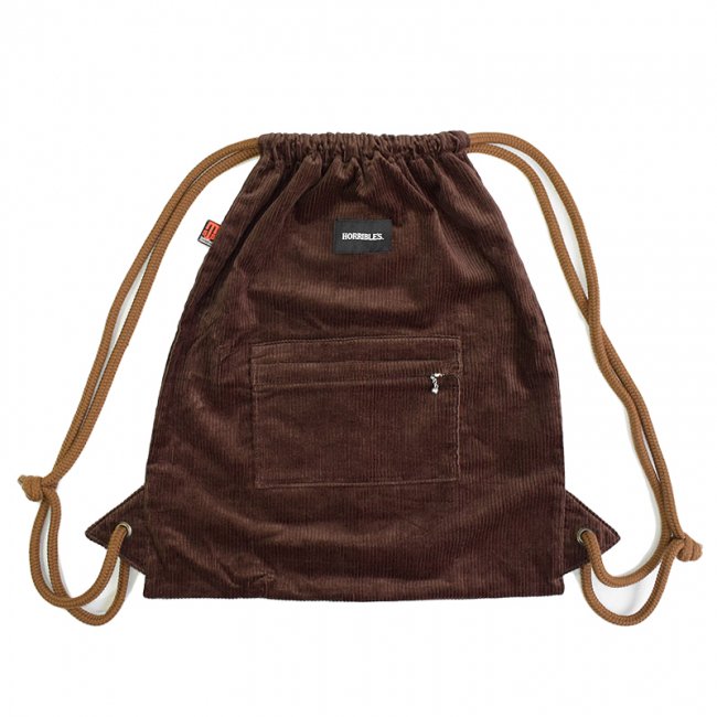 HORRIBLE'S by STS BAGS CORDUROY KNAPSACK / CHOCOLATE (ホリブルズ ナップサック/バック)
