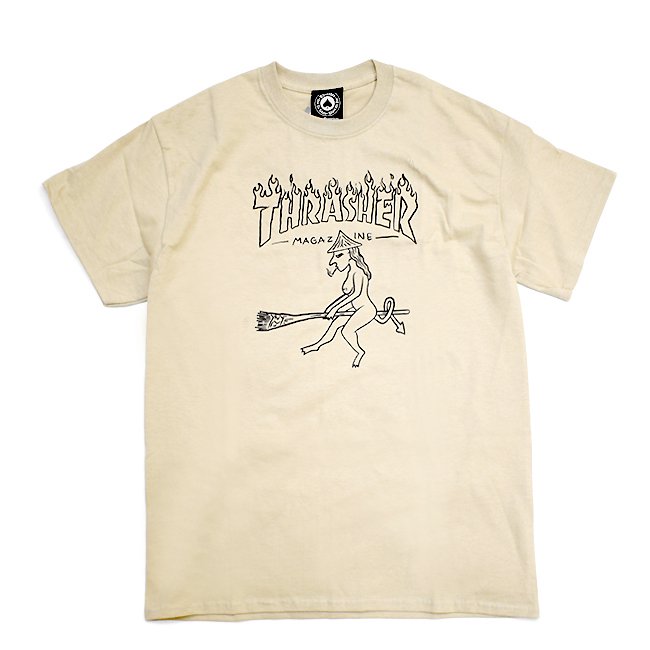 THRASHER WITCH TEE / TAN （スラッシャー Tシャツ