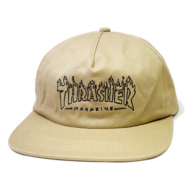 THRASHER WITCH SNAPBACK CAP / TAN （スラッシャー 5パネルスナップ