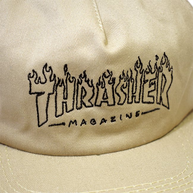 THRASHER WITCH SNAPBACK CAP / TAN （スラッシャー 5パネルスナップ