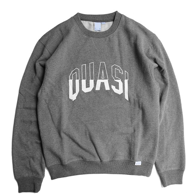 QUASI ARC Crew Sweat / Charcoal (クアジ クルーネックスウェット