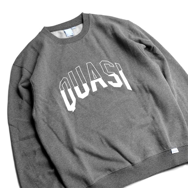 QUASI ARC Crew Sweat / Charcoal (クアジ クルーネックスウェット)