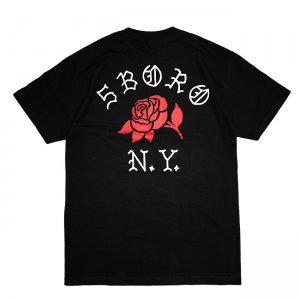 <img class='new_mark_img1' src='https://img.shop-pro.jp/img/new/icons5.gif' style='border:none;display:inline;margin:0px;padding:0px;width:auto;' />5BORO ROSE TEE / BLACK (ファイブボロ/Tシャツ)