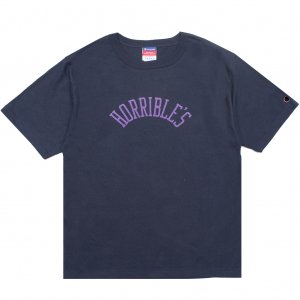 <img class='new_mark_img1' src='https://img.shop-pro.jp/img/new/icons5.gif' style='border:none;display:inline;margin:0px;padding:0px;width:auto;' />HORRIBLE'S HERITAGE T-SHIRT / NAVY (ホリブルズ Tシャツ)