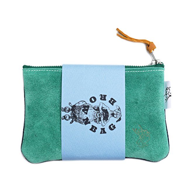 <img class='new_mark_img1' src='https://img.shop-pro.jp/img/new/icons5.gif' style='border:none;display:inline;margin:0px;padding:0px;width:auto;' />BROWNBAG Leather porch / GREEN×NAVY (ブラウンバッグ レザーポーチ)