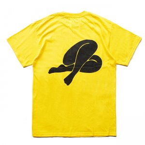 <img class='new_mark_img1' src='https://img.shop-pro.jp/img/new/icons5.gif' style='border:none;display:inline;margin:0px;padding:0px;width:auto;' />BECKY FACTORY LEGS TEE / YELLOW (ベッキーファクトリー Tシャツ)