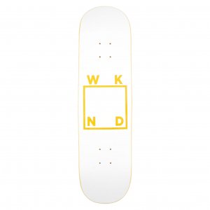 <img class='new_mark_img1' src='https://img.shop-pro.jp/img/new/icons5.gif' style='border:none;display:inline;margin:0px;padding:0px;width:auto;' />WKND Logo Board White + Yellow  Deck / 8.38