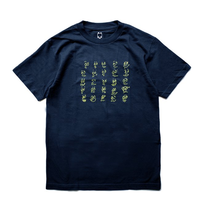 <img class='new_mark_img1' src='https://img.shop-pro.jp/img/new/icons5.gif' style='border:none;display:inline;margin:0px;padding:0px;width:auto;' />WKND FACES TEE / NAVY （ウィークエンド Tシャツ）　